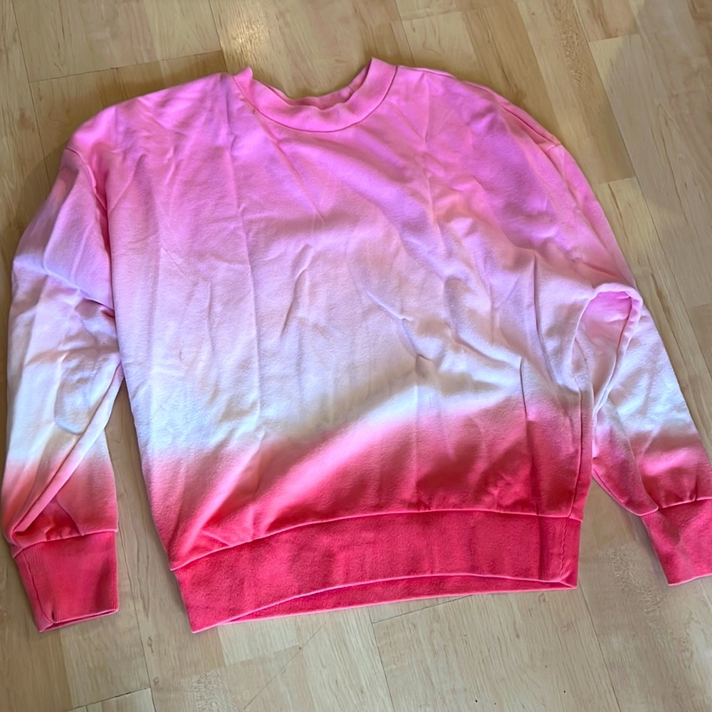Gap Pink Tie-Dye Crewneck Sweatshirt